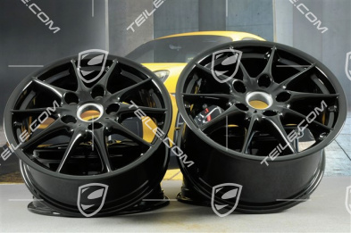 17" Felgensatz Carrera II Mod. 2002, 7J x 17 ET50 + 9J x 17 ET55, schwarz hochglanz