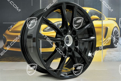 19" Felge Panamera S, 9J x 19 ET64, schwarz hochglanz