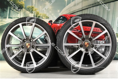 20" Sommerräder Satz, Carrera Classic, Felgen 8J x 20 ET57 + 9,5J x 20 ET45 + Pirelli PZero Sommerreifen 235/35 ZR20 + 265/35ZR20, ohne RDK-Sensoren