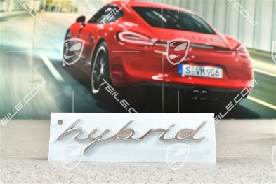 "Hybrid" Schriftzug, Chrom, seitlich, R