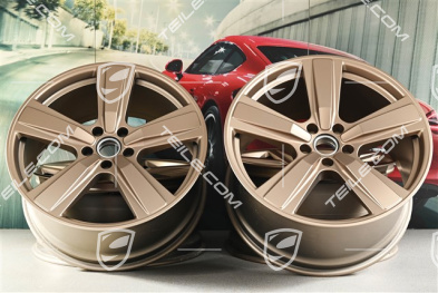 22-inch wheel rim set Cayenne Coupe Exclusive Design Sport, 10J x 22 ET48 +11,5J x 22 ET52, neodyme