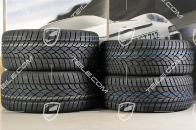 18" Cayman Winterräder Satz, 8J x 18 ET57 + 9J x 18 ET47 + Winterreifen Dunlop SP Winter Sport 3D 235/45 R18 + 265/45 R18, ohne RDK-Sensoren