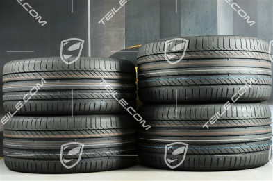 21-inch Panamera Exclusive Design summer wheel set, rims 9,5J x 21 ET71 + 11,5J x 21 ET69 + Continental summer tires 275/35 ZR21 + 315/30 ZR21, with TPM