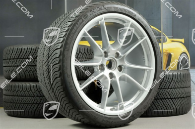 20" Komplet kół zimowych Carrera S (III) , felgi 8,5J x 20 ET51 + 11J x 20 ET52 + NOWE opony zimowe Michelin 245/35 ZR20 + 295/30 ZR20, z czujnikami ciśnienia
