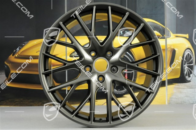21" Komplet felg Panamera Sport Design, 9,5J x 21 ET71 + 10,5J x 21 ET71, Platynowy półmat satyna / ZIMOWY