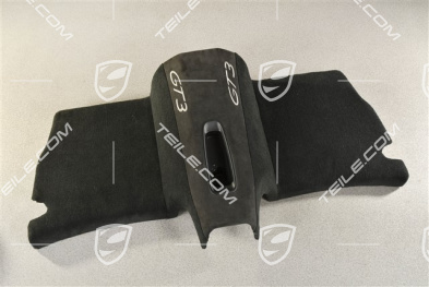 GT3RS Clubsport, Seat well cover, Black / Silver
