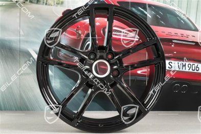 20" Felge Cayenne Sport, 10,5J x 20 ET55, schwarz hochglanz