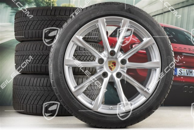 19" Boxster S Winterräder Satz, Felgen 8J x 19 ET57 + 10J x 19 ET45, Continental WinterContact TS 830P Winterreifen 235/40 R19 + 265/40 R19, DOT/Bj. 2017, Reifenprofil 6mm, mit RDK-Sensoren