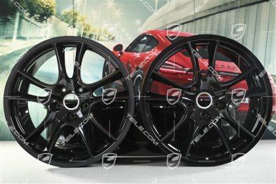 21" Komplet felg Cayenne Sport / GTS, felgi 10Jx21 ET50 + 10Jx21 ET50, czarne