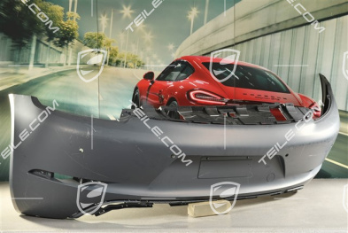 GTS 4,0L / Cayman GT4 / Boxster Spyder, Zderzak tylny, z otworami na czujniki parkowania i kamerę