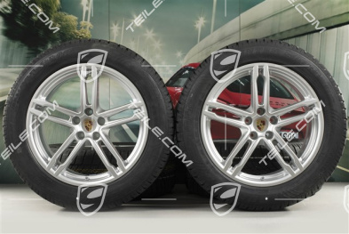 19" "Macan Sport" koła zimowe komplet, felgi 8,5J x 19 ET21 + 9J x 19 ET21, opony zimowe Dunlop 235/55 R19 + 255/50 R19, z czujnikami ciśnienia RDK