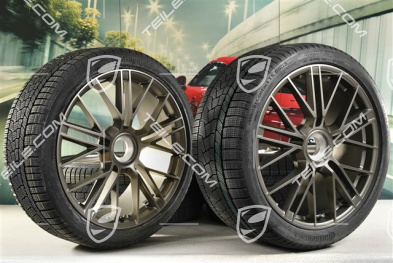 21-inch Panamera Turbo S Winter wheel set, central lock, wheel rims 9,5J x 21 ET71 + 10,5J x 21 ET71 + Continental Winter Contact TS860 S winter tyres 275/35 R21 + 315/30 R21, Turbonite