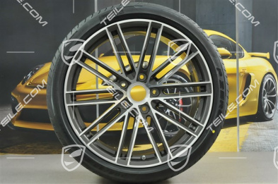 20" Sommerräder 911 Turbo IV, Felgen 11,5J x 20 ET56 + 9J x 20 ET51 + Pirelli Sommerreifen 305/30 ZR20 + 245/35 ZR20, Titan