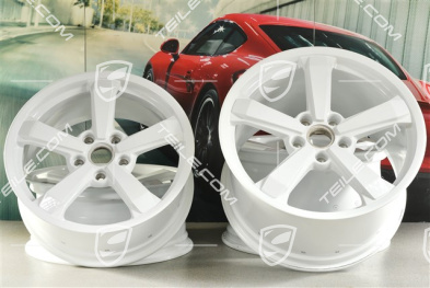 19+20" wheel rim set Dakar, rims: front 8J x 19 ET38 + rear 11,5J x 20 ET68, white