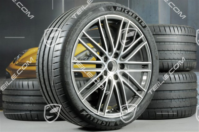 21" Koła letnie Turbo IV, felgi 9,5J x 21 ET71 + 11,5J x 21 ET69 + opony letnie Michelin 275/35 ZR21 + 325/30 ZR21, z czujnikami ciśnienia, tylko do Turbo S E-Hybrid