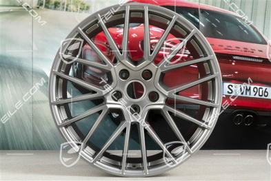 21" Komplet felg RS Spyder, 11J x 21 ET49 + 9,5J x 21 ET46, do Cayenne Coupe, Platinum satynowy półmat