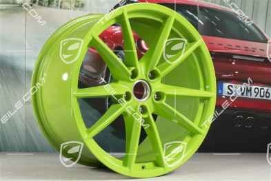 21" Felge Carrera S, 11,5 J x 21 ET67, Lizardgrün