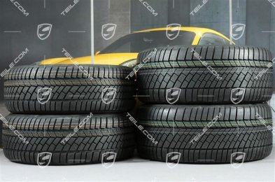 19" Koła zimowe komplet "Cayman S", felgi 8J x 19 ET57 + 9,5J x 19 ET45 + NOWE opony zimowe Continental WinterContact TS 830P 235/40 R19 + 265/40 R19, z czujnikami RDK