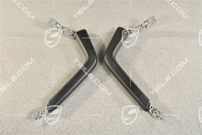 Haltergriff Satz, mittelkonsole, Leder, Schwarz, L+R