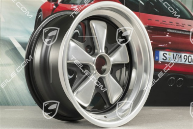 15-inch Fuchs wheel rim 8J x 15, prod. year 1984, restored