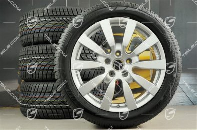 20-inch winter wheels set "Cayenne SportDesign II", rims 9J x 20 ET57 + NEW Dunlop winter tyres 275/45 R20, with TPM