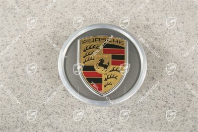 Dekielek koła, kolorowy herb, Platinsilver / srebrny rant