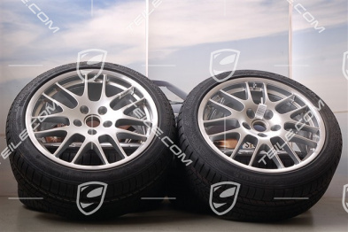20" RS Spyder Winterräder Satz, Felgen 9,5J x 20 ET65 + 10,5J x 20 ET65 + Winterreifen Continental 255/40 R20 + 285/35 R20, mit RDK Sensoren