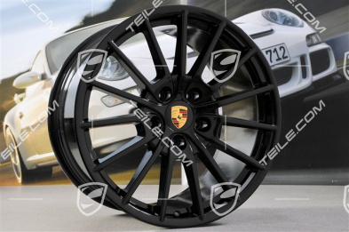 20" Panamera Sport Felgensatz, 2 x 9,5J x 20 ET 65 + 2 x 11,5 J x 20 ET 63, schwarz