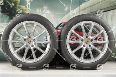 20" koła letnie Cayenne Coupé Design, komplet, felgi 9J x 20 ET50 + 10,5J x 20 ET55 + opony letnie Bridgestone Dueler H/P Sport 275/45 R20 + 305/40 R20, z czujnikami ciśnienia