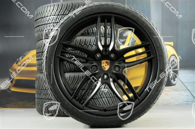 20" Sport Design winter wheel set  wheels 8,5J x 20 ET51 + 11J x 20 ET52 + Michelin winter tyres 245/35 ZR20 + 295/30 ZR20, without TPMS, black satin mat