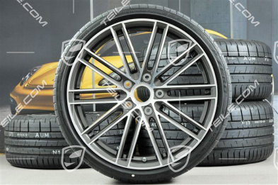 20-inch Turbo IV wheels set, rims 8,5J x 20 ET57 + 10,5J x 20 ET47 + Pirelli summer tires 235/35 ZR20 + 265/35 ZR20, with TPMS