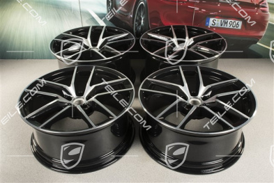 20" komplet felg Macan S, 9J x 20 ET26 + 10J x 20 ET19, czarny