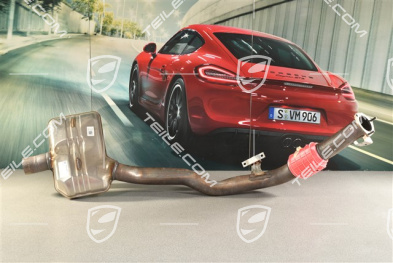 Exhaust pipe with catalityc converter, V6 Turbo 3,0L, L