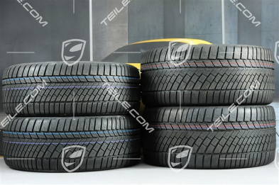19-inch winter wheels set "Panamera S", rims 9J x 19 ET64 + 10,5 J x 19 ET62 + Continental ContiWinterContact PS830 P winter tyres 265/45 R19 + 295/40 R19, in black high gloss