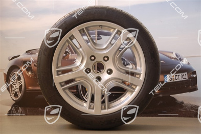 19" Panamera Design Komplet kół letnich, felgi 9J x 19 ET 60 + 10J x 19 ET61 + opony 255/45 R19+285/40 R19, czujniki ciśnienia RDK
