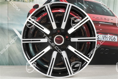 20" komplet felg Sport Aero, 9J x 20 ET54 + 11J x 20 ET60, czarny wysoki połysk + frezowana powierzchnia