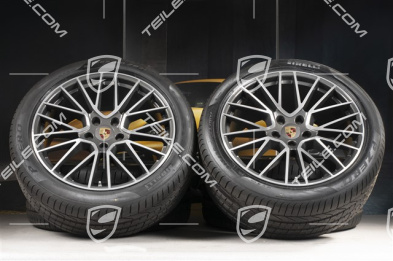 21" koła letnie Cayenne RS Spyder, komplet, felgi 9,5J x 21 ET46 + 11,0J x 21 ET58 + NOWE opony letnie Pirelli P Zero 285/40 R21 + 315/35 R21, z czujnikami ciśnienia