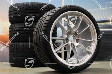 20" Komplet kół zimowych Carrera S (III), 8,5J x 20 ET51 + 11J x 20 ET70, opony zimowe Pirelli 245/35 ZR20 + 295/30 ZR20, z czujnikami ciśnienia RDK