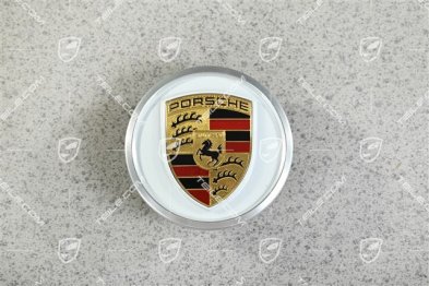Wheel hub cap, Carrara White, paint code S9R