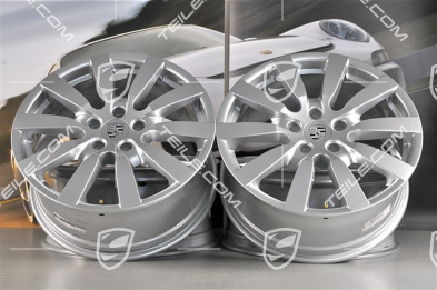 20-inch Cayenne SportDesign II wheel set, 9J x 20 ET57, Brilliant chrome finish