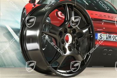 19-inch wheel Carrera S, S+M, 8J x 19 ET57, black high gloss