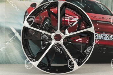 21-inch Rim Cross Turismo Design 11,5J x 21 ET66, black high gloss + glossy Surface