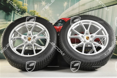 20" koła zimowe Cayenne S, komplet, felgi 9J x 20 ET50 + 10,5J x 20 ET64 + NOWE opony zimowe Hankook 255/55 R20 + 295/45 R20, z czujnikami ciśnienia