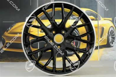 21-inch wheel rim Panamera Sport Design, 9,5J x 21 ET71, black high gloss