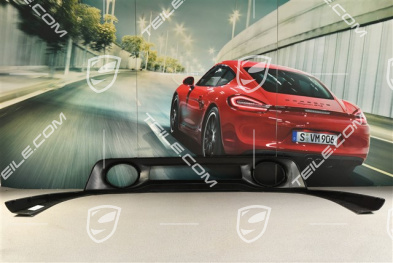 Rear bumper lower cover / diffuser, Turbo, Black matte