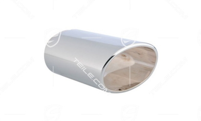 Ornamental exhaust pipe, chrome