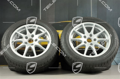 18" Panamera S Sommerräder Satz, Felgen 8J x 18 ET59 + 9J x 18 ET53 + NEUE Continental  Sommerreifen 245/50 R18 + 275/45 R18