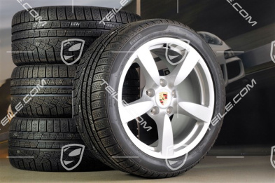 18" Komplet kół zimowych Cayman S, przednie felgi 8J x 18 ET57 + tylne 9J x 18 ET43 + opony 235/40 ZR18 + 255/40 ZR18