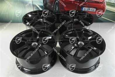 21" Komplet felg Cayenne Sport / GTS, felgi 10Jx21 ET50 + 10Jx21 ET50, czarne