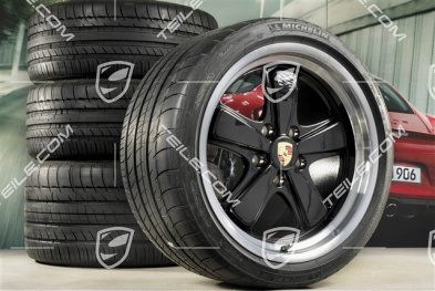 19" Sommerräder Satz "911 Sport Classic", Felgen 8,5J x 19 ET55 + 11,5J x 19 ET50, Michelin Sommerreifen 235/35 ZR19 + 305/30 ZR19, mit RDK-Sensoren